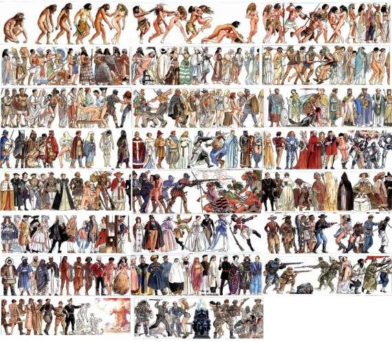  Milo Manara’s amazing illustration of human history