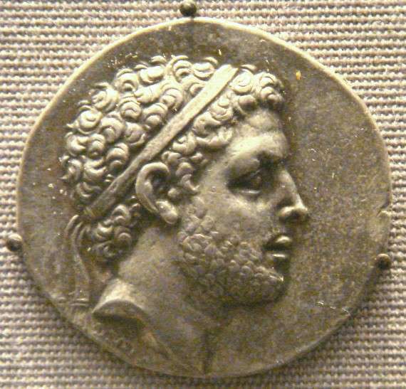 Νόμισμα με τη μορφή του Περσέα στο Βρετανικό Μουσείο.