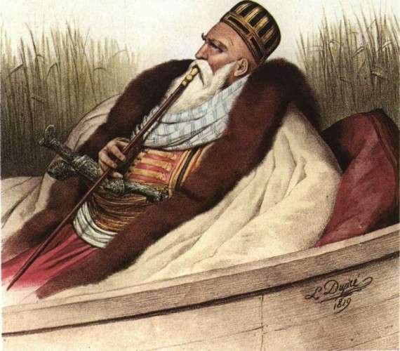 Ο Αλή Πασάς, λιθογραφία του L. Dupre