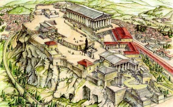 Η αγορά της αρχαίας Αθήνας - αναπαράσταση