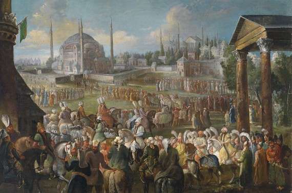 Jean Baptiste Vanmour Prozession des Sultans in Istanbul