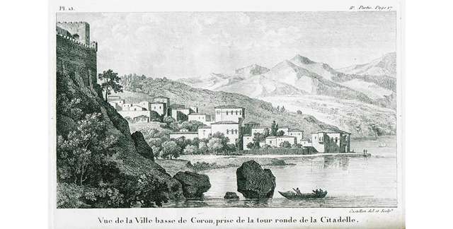 Άποψη της Κορώνης από το Ενετικό κάστρο