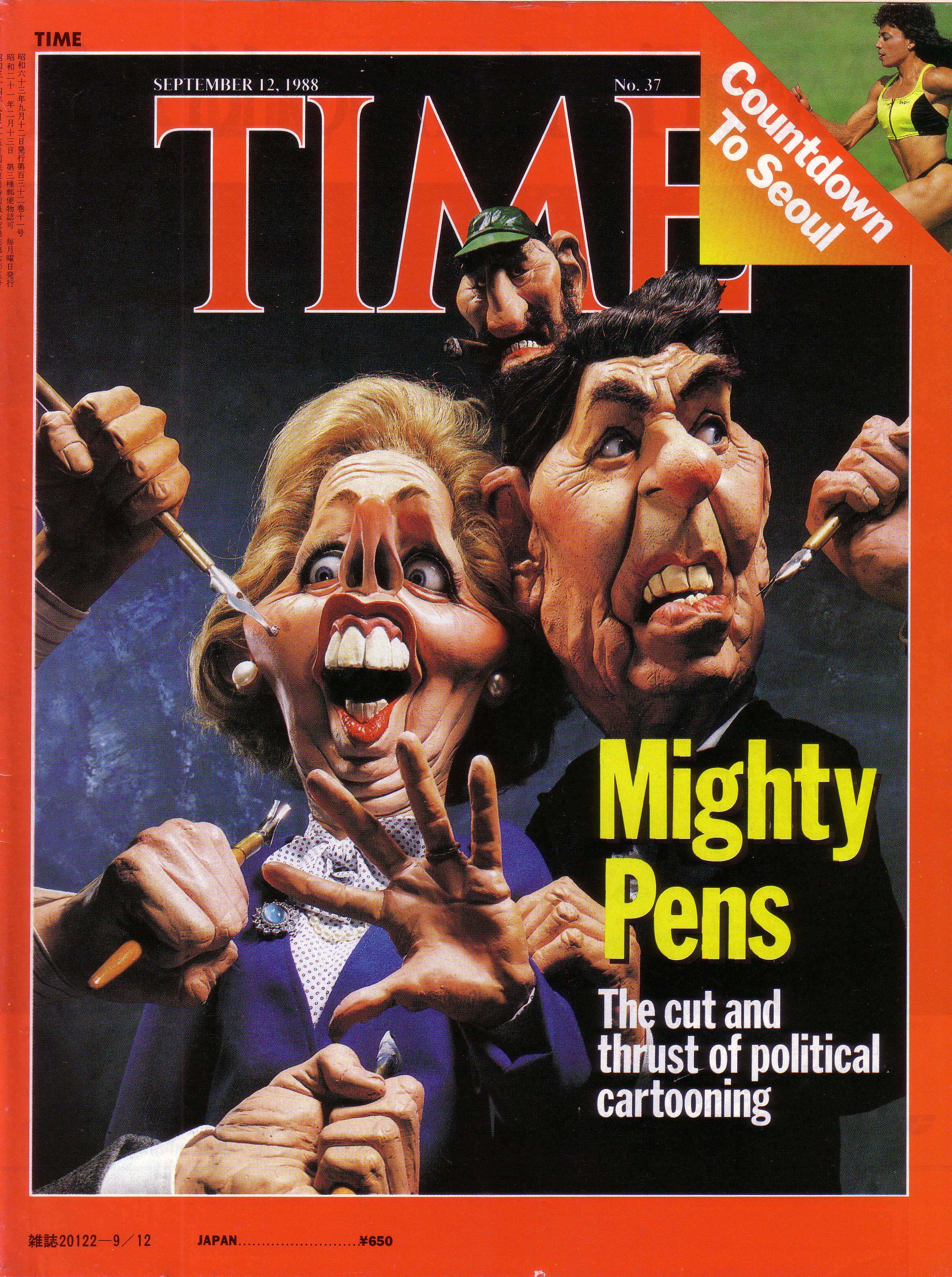  Η Θάτσερ και ο Ρήγκαν. Εξώφυλλο του περιοδικού TIME (1988)