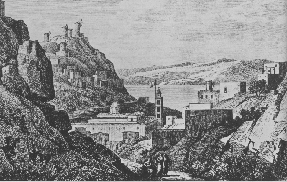 Η Ύδρα στις αρχές του 19ου αιώνα. Γεννάδειος Βιβλιοθήκη, Αθήνα