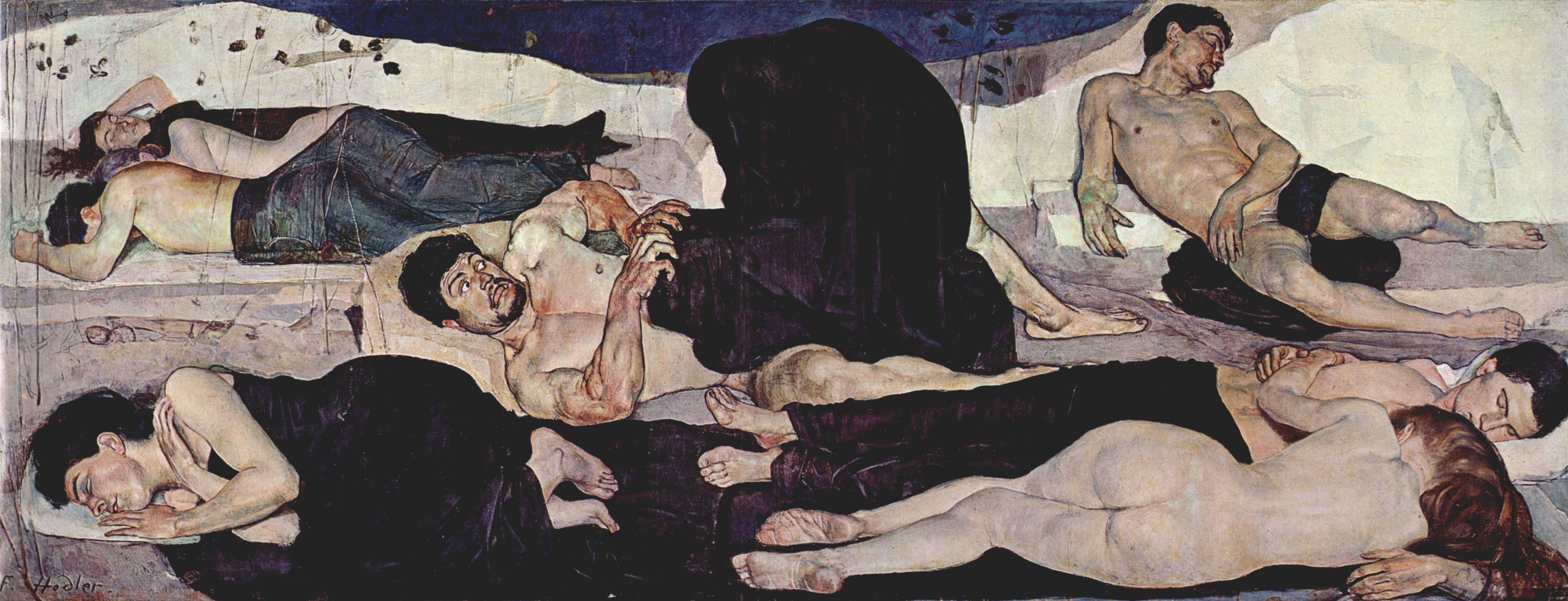 Φέρντιναντ Χόντλερ (Ferdinand Hodler, Βέρνη, 14 Μαρτίου 1853 - Γενεύη, 19 Μαΐου 1918). Η Νύχτα,1890, Βέρνη, Kunstmuseum.