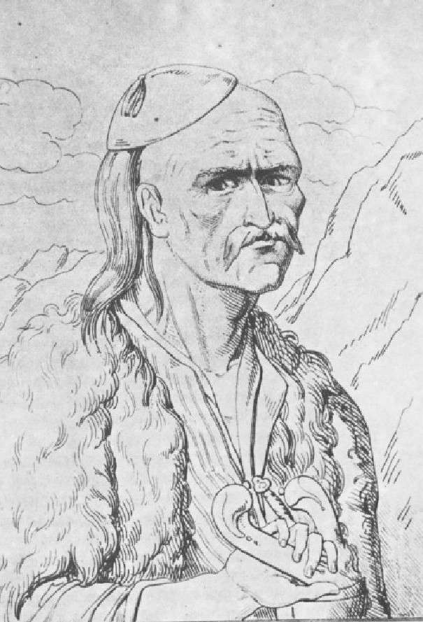 Ο Θεόδωρος Κολοκοτρώνης σε απεικόνιση του Voutier.