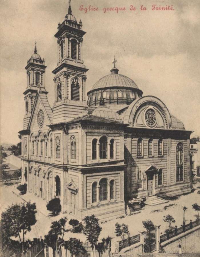 Η ορθόδοξη εκκλησία της Αγίας Τριάδας στην Κωνσταντινούπολη (1903)