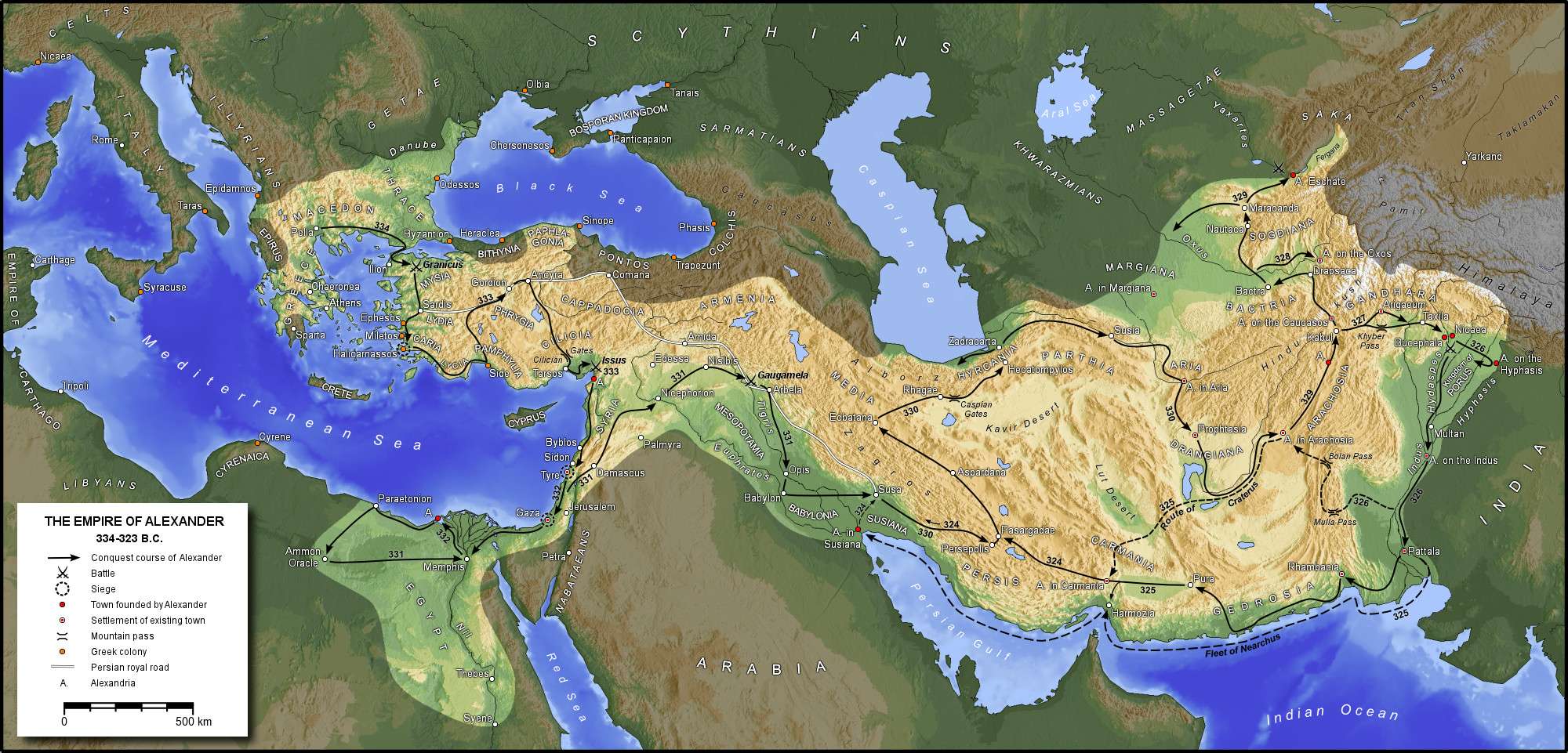 Αλέξανδρος ο Μακεδών: Οι κατακτήσεις