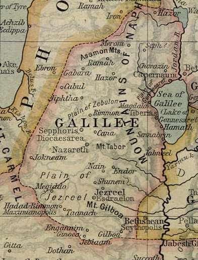  Xάρτης της Γαλιλαίας γύρω στο 50 μ.Χ. 