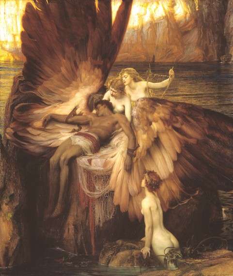 The Lament for Icarus by Herbert James Draper, 1898.