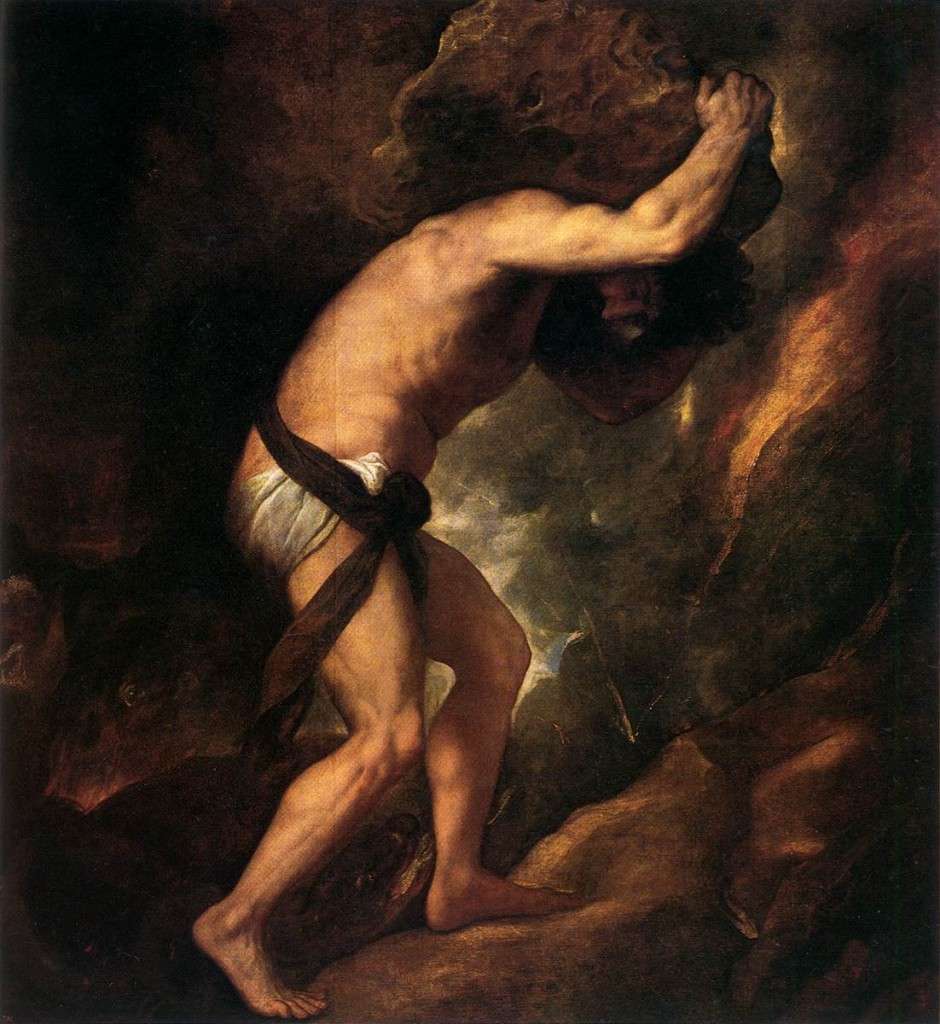 Sisyphus. Tiziano Vecellio (1548-1549)