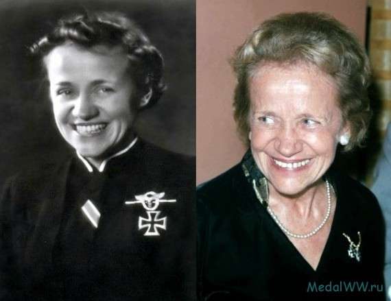 Η Χάνα Ράιτς φορούσε τον σταυρό που της είχε δώσει ο Χίτλερ, μέχρι τις τελευταίες της μέρες.