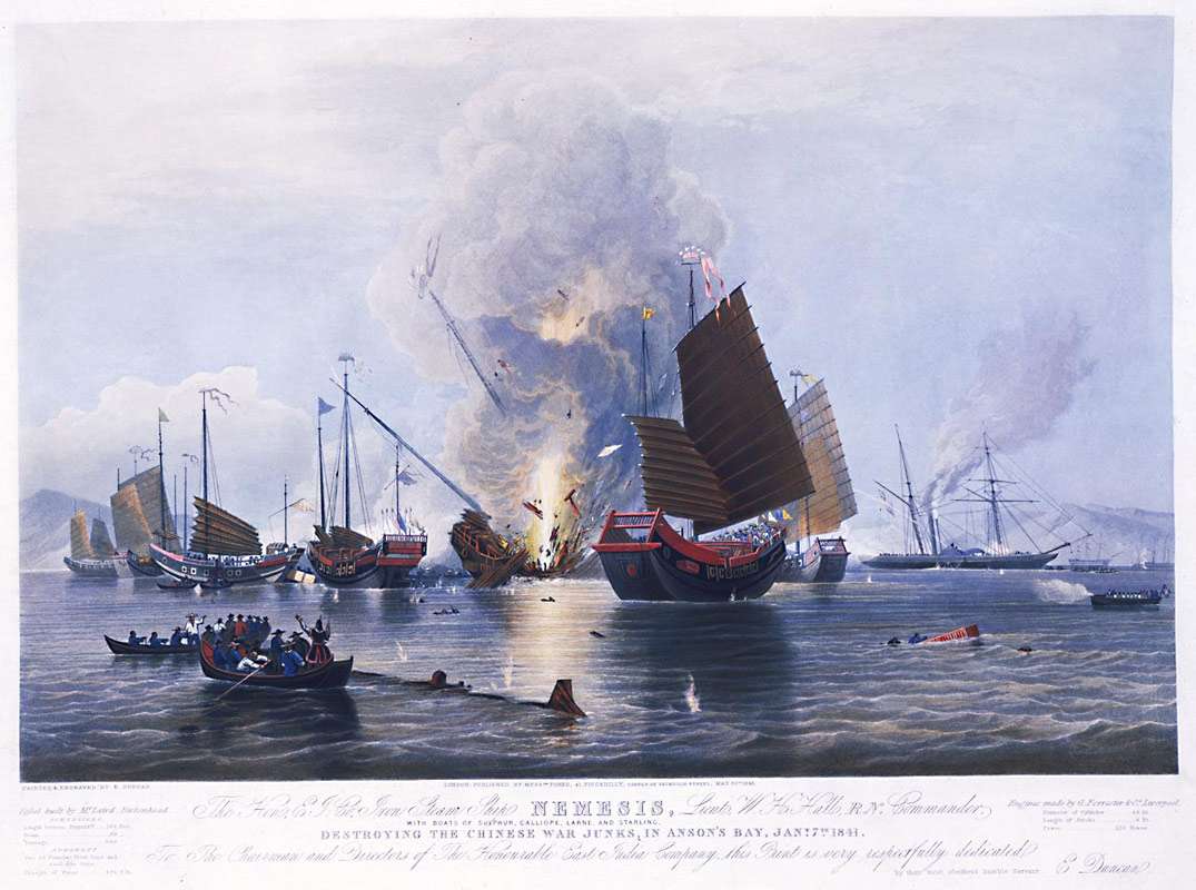 Η καταστροφή του κινεζικού στόλου στον κόλπο της Ασσόν στα 1841