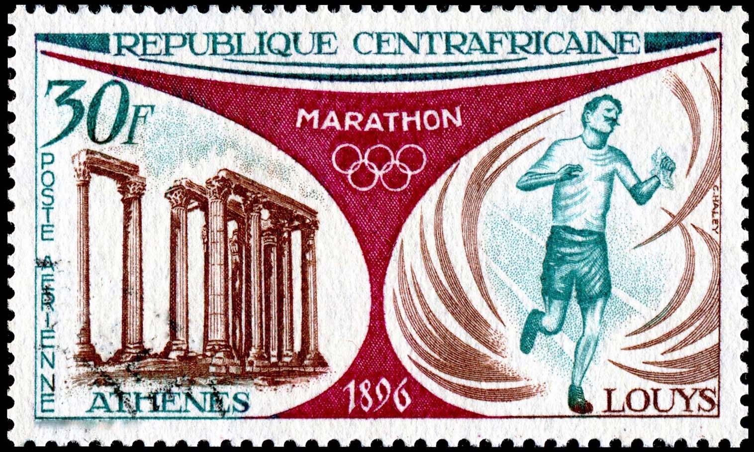 γραμματόσημο για τους Ολυπιακούς αγώνες του 1896