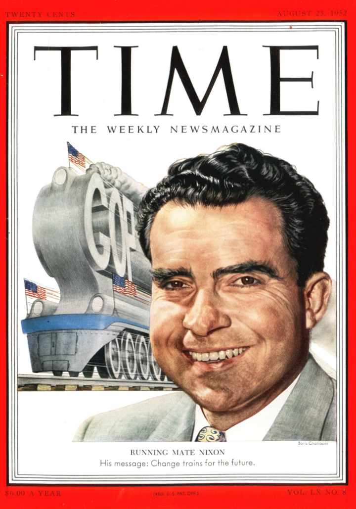 Ο Ρίτσαρντ Μίλχους Νίξον ([Richard Milhous Nixon, 9 Ιανουαρίου 1913 - 22 Απριλίου 1994) ήταν Αμερικανός πολιτικός, ο οποίος υπηρέτησε ως ο 37ος πρόεδρος των Ηνωμένων Πολιτειών από το 1969 έως το 1974, όταν και έγινε ο πρώτος Αμερικανός πρόεδρος που παραιτήθηκε από το αξίωμά του. Εξώφυλλο του περιοδικού TIME 