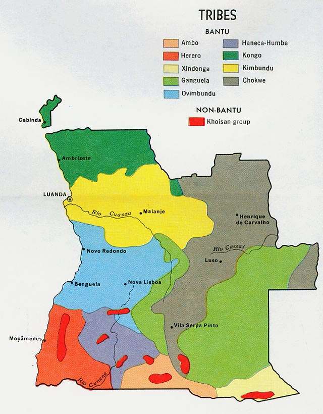 Οι εθνοτικές ομάδες της Ανγκόλας