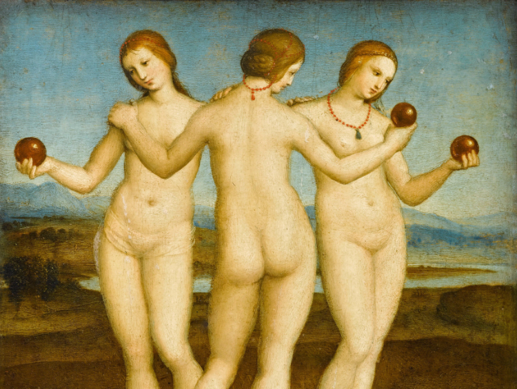 Οι τρεις Χάριτες, 1504, Chantilly, Μουσείο Κοντέ