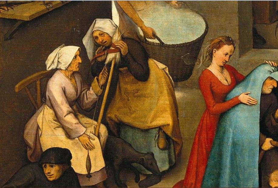 «Παροιμίες» (λεπτομέρεια) Πίτερ Μπρίγκελ ή Μπρέγκελ ο πρεσβύτερος (φλαμανδικά: Pieter Bruegel, περ. 1525-1530 - Βρυξέλλες, 1569)