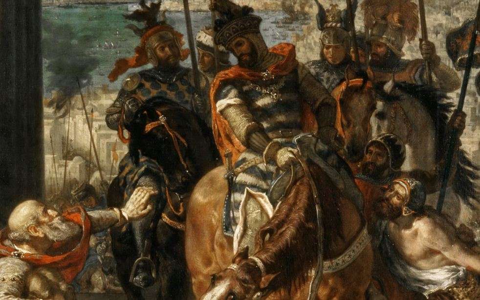 Η Άλωση της Κωνσταντινούπολης από τους Σταυροφόρους, έργο του Ντελακρουά.
