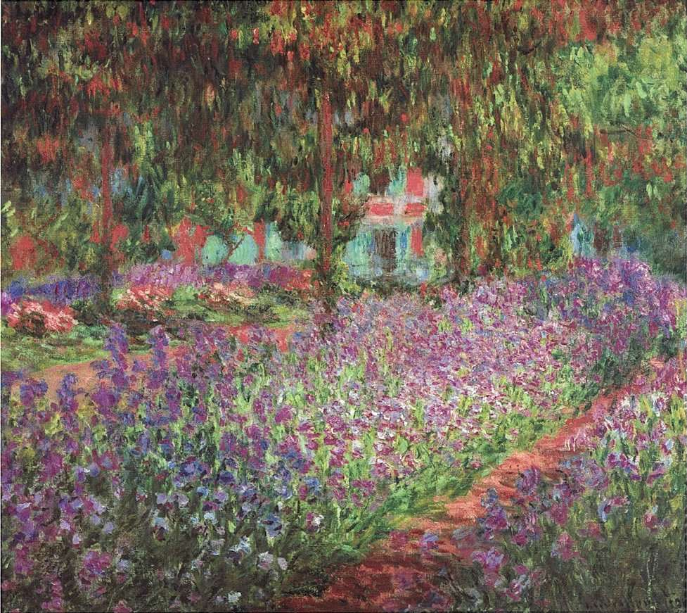 Κλοντ Μονέ. Ο κήπος του καλλιτέχνη στο Giverny, 1900, Παρίσι, Μουσείο Ορσέ.