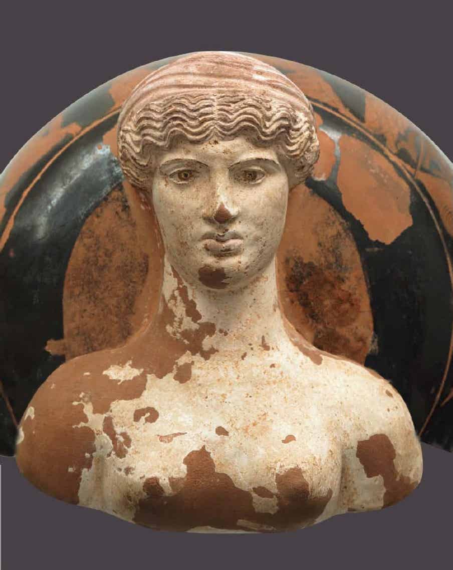 Επίνητρο του «ζωγράφου της Ερέτριας»: Γάμος του Αδμήτου και της Άλκηστης (λεπτομέρεια), 425-420 π.Χ. Αθήνα, Εθνικό Αρχαιολογικό Μουσείο.