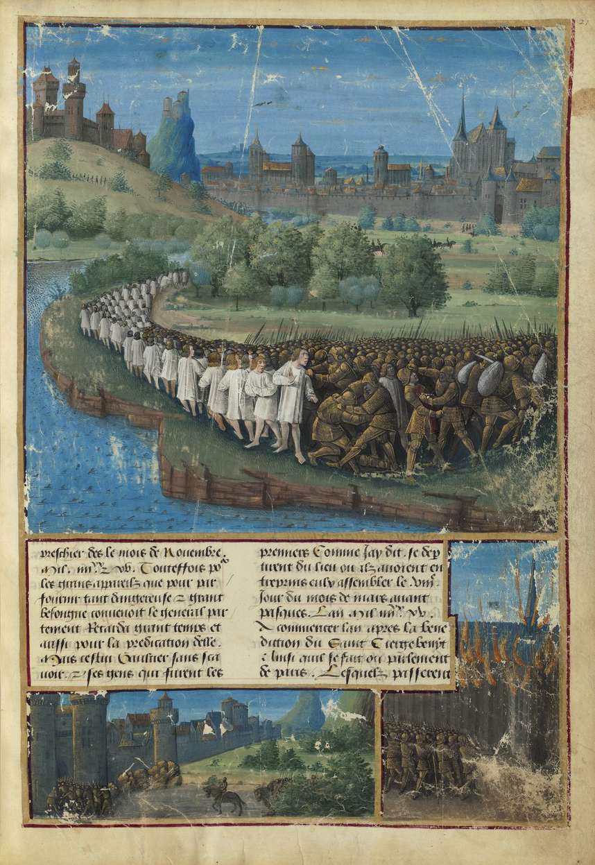 Σφαγή της Σταυροφορίας του λαού (Μινιατούρα του 1490).