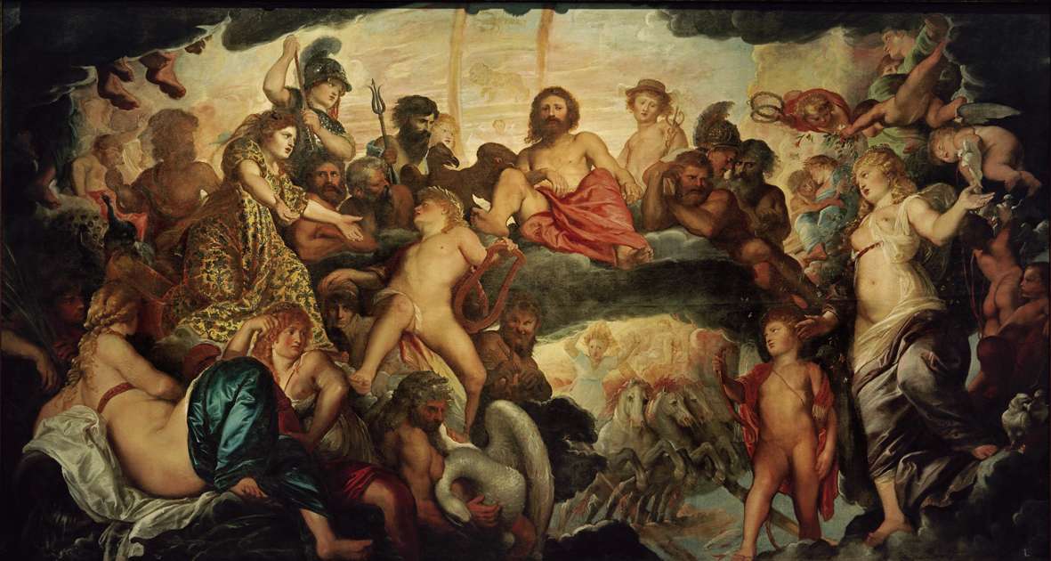 Το συμβούλιο των θεών στον Όλυμπο. Ομήρου Οδύσσεια. Peter Paul Rubens, Concilio degli dei, 1602, olio su tela. Praga, Collezione d’Arte del Castello di Praga.
