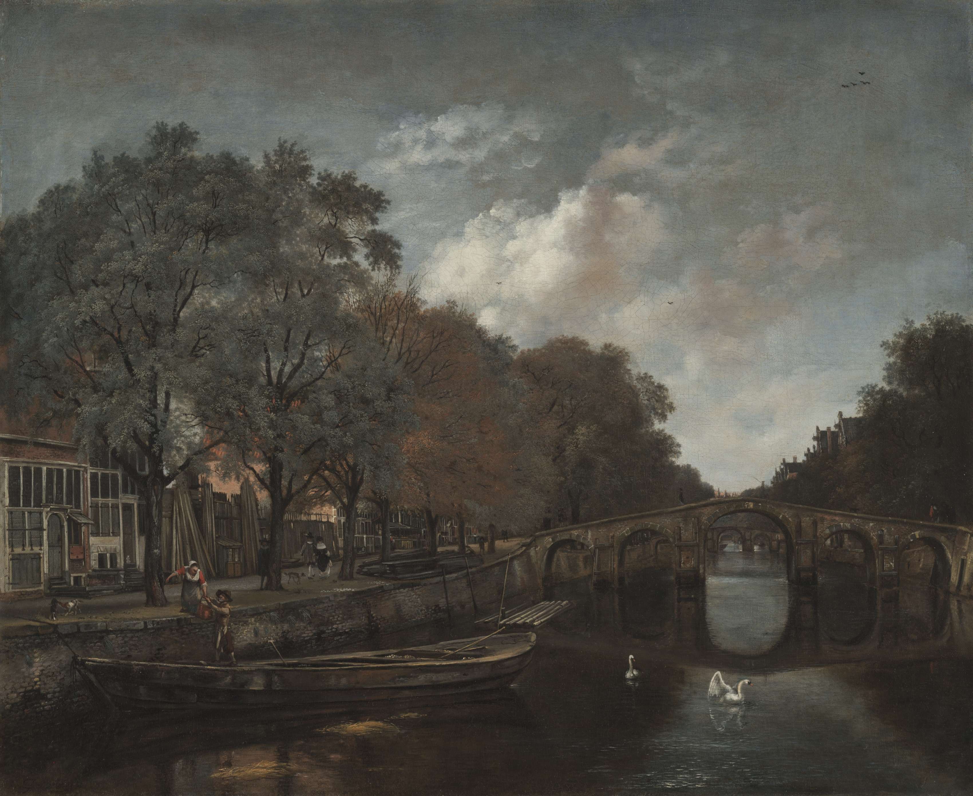 Άμστερνταμ. Herengracht, Amsterdam. c. 1661. Jan Wijnants. (Dutch, 1635-1684). Μουσείο Τέχνης του Κλίβελαντ.