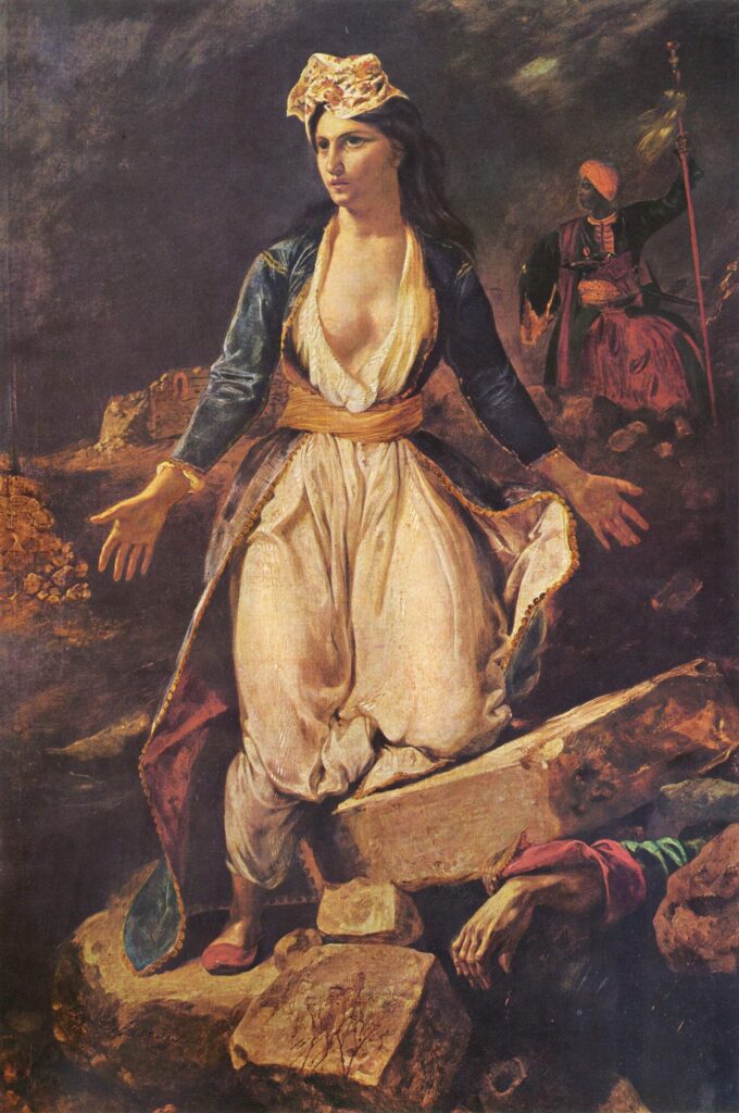 Η Ελλάδα στα ερείπια του Μεσολογγίου (γαλλ. La Grèce sur les ruines de Missolonghi) είναι πίνακας του Γάλλου ζωγράφου Ευγένιου Ντελακρουά εμπνευσμένο από την μάχη των Ελλήνων στην τρίτη πολιορκία του Μεσολογγίου.