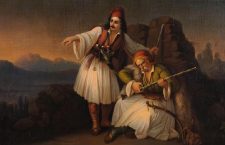 Θεόδωρος Βρυζάκης. «Δύο Πολεμιστές». 1855. Εθνική Πινακοθήκη.