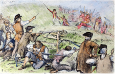Απεικόνιση της μάχης του Bunker Hill.