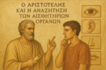 Ο Αριστοτέλης και η αναζήτηση των αισθητηρίων οργάνων