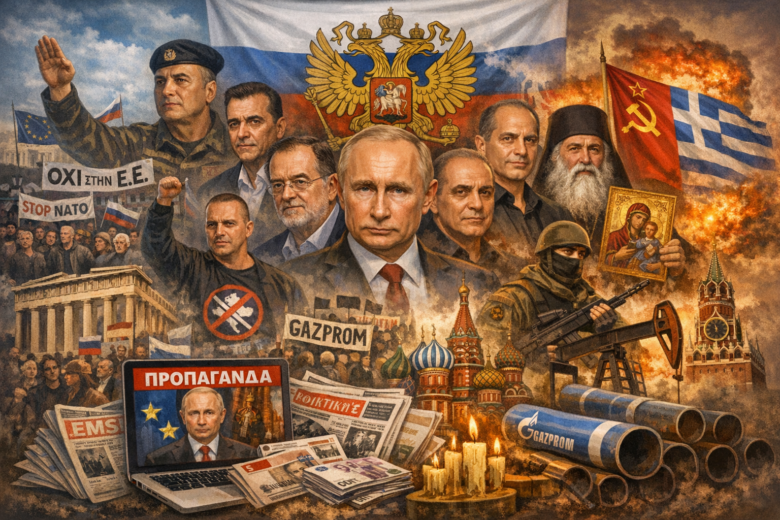 Σήμερα, στην Ελλάδα, έχει διαμορφωθεί μία ευρύτατη φιλορωσική παράταξη με διαταξικά, διαπαραταξιακά και διαπολιτισμικά χαρακτηριστικά.